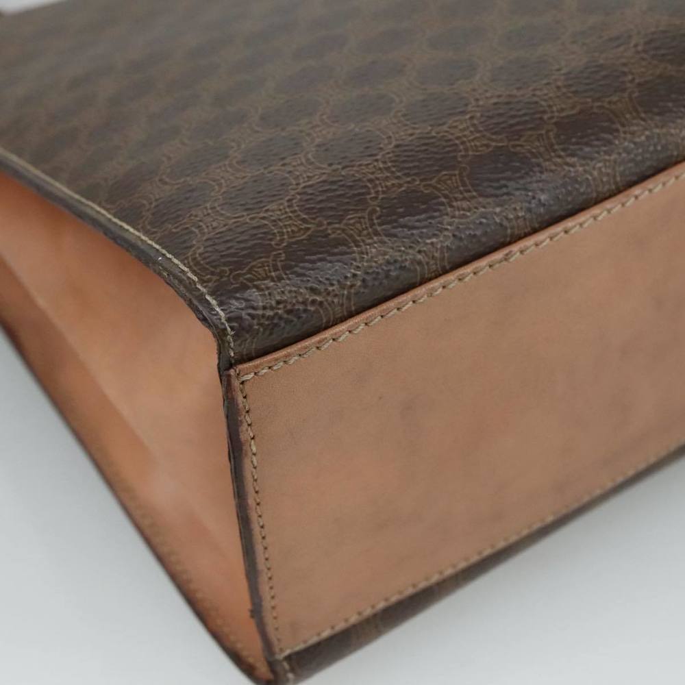 CELINE Macadam Canvas Hand Bag PVC Leather 2way Brown Auth bs21088 - Picture 16 of 16